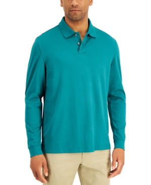 Tasso Elba Men's Long Sleeve Polo Created for Macy's