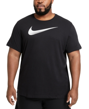 Nike Big Boys Solid Short Sleeves Hydroguard Rashguard In Black