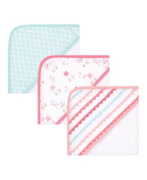 Baby Girls and Boys Hooded Towels 3 Pack