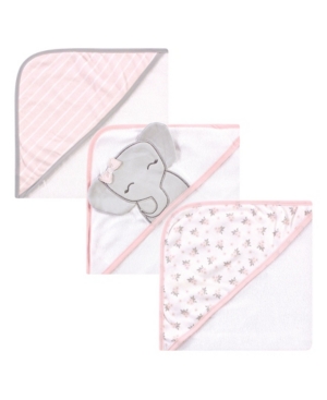 Baby Girls and Boys Hooded Towels 3 Pack