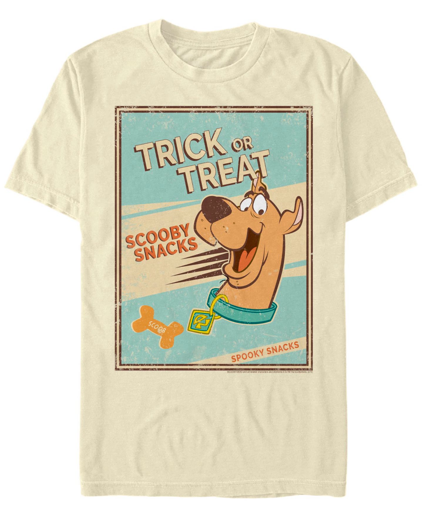 Мужская футболка Fifth Sun Scooby Doo Retro Scoob Short Sleeve, цвет: Натуральный — фото 1