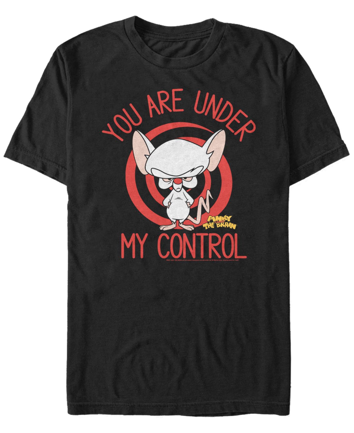 Мужская футболка Fifth Sun Pinky The Brain You Are Under My Control Short Sleeve, цвет: Чёрный — фото 1