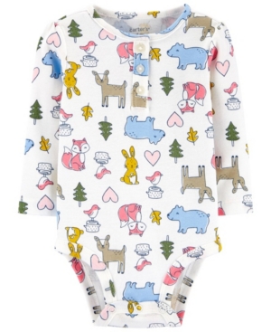 Carter's Baby Girl Animals Cotton Bodysuit