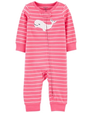 Carter's Baby Girls Whale Zip-Up Footless Sleep and Play One Piece
