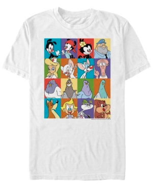 Fifth Sun Men's Animaniacs Animated Series Character Boxes Short Sleeve T-shirt In White