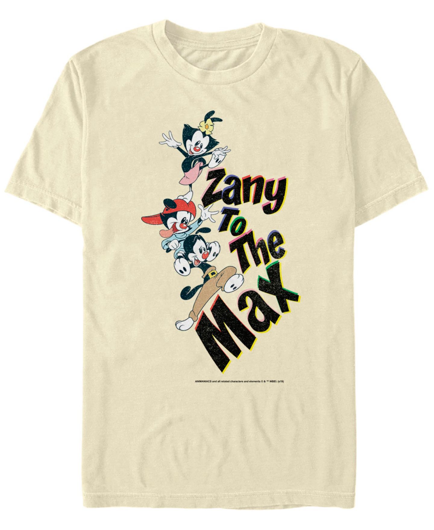 Мужская футболка Fifth Sun Animaniacs Animated Series Zany Short Sleeve, цвет: Натуральный — фото 1