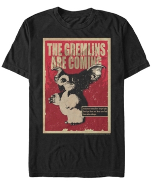 Fifth Sun Men's Gremlins 1 Poster Gizmo Short Sleeve T-shirt In Black