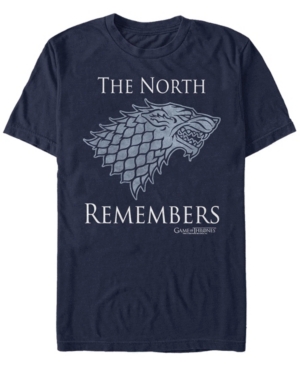 Fifth Sun Men's Game Of Thrones In The North Short Sleeve T-shirt In Navy