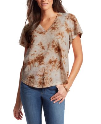 Jessica Simpson - Carly Tie-Dyed Flutter-Sleeve Top