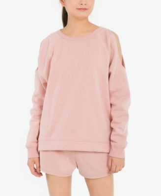 Hippie Rose - Juniors' Cold-Shoulder Sweatshirt