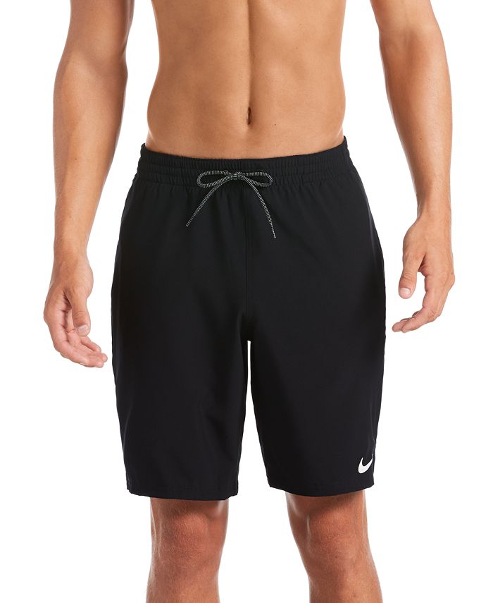 Nike Men's Swim Logo Tape Racer Volley Shorts - Macy's