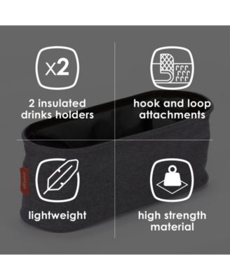 Buggy Buddy Universal Stroller Organizer with Cup Holders, Secure Attachment, Zippered Pockets