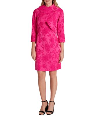 Tahari ASL - Floral-Print Jacquard Dress and Wrap Jacket