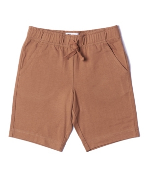 Little Boys Drawstring Solid Knit Shorts