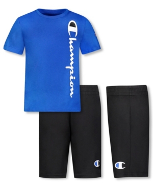 Little Boys Short Sleeve Tees and Short Set of 2