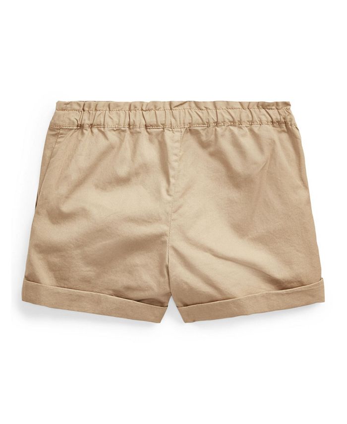 Polo Ralph Lauren Toddler Girls Twill Camp Shorts - Macy's