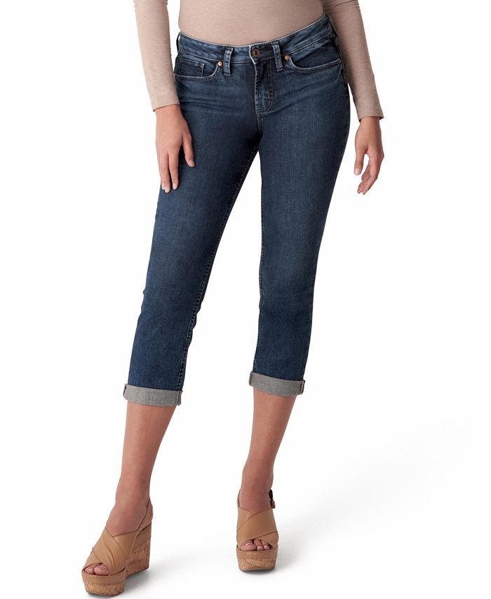 Silver Jeans Co. Plus Size Suki Mid-Rise Capri Jeans & Reviews - Jeans ...