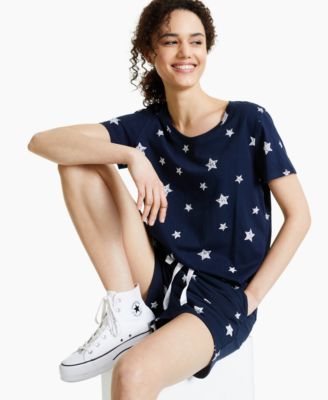 Style & Co - Cotton Star-Print T-Shirt