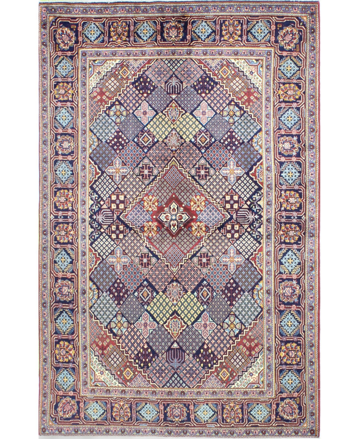 Bb Rugs One of a Kind Kashan 4'4in x 6'10in Area Rug - Navy