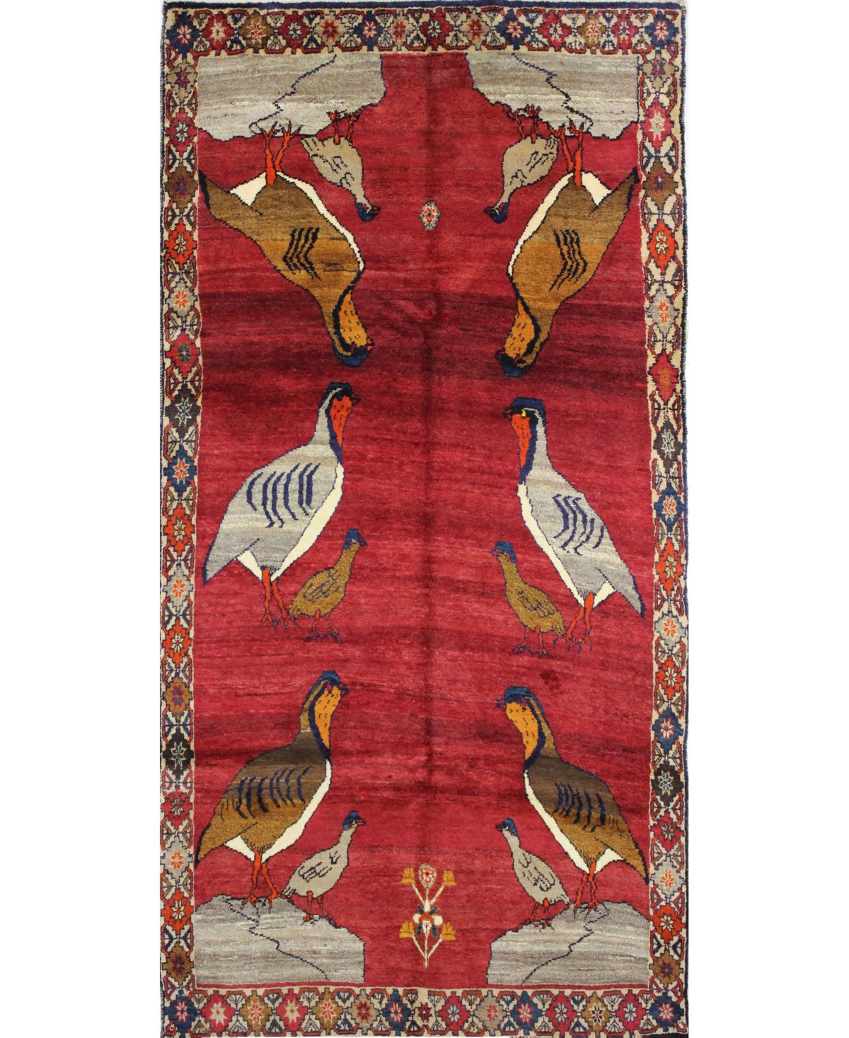 Bb Rugs One of a Kind Shiraz 4'4in x 9'7in Area Rug - Rust