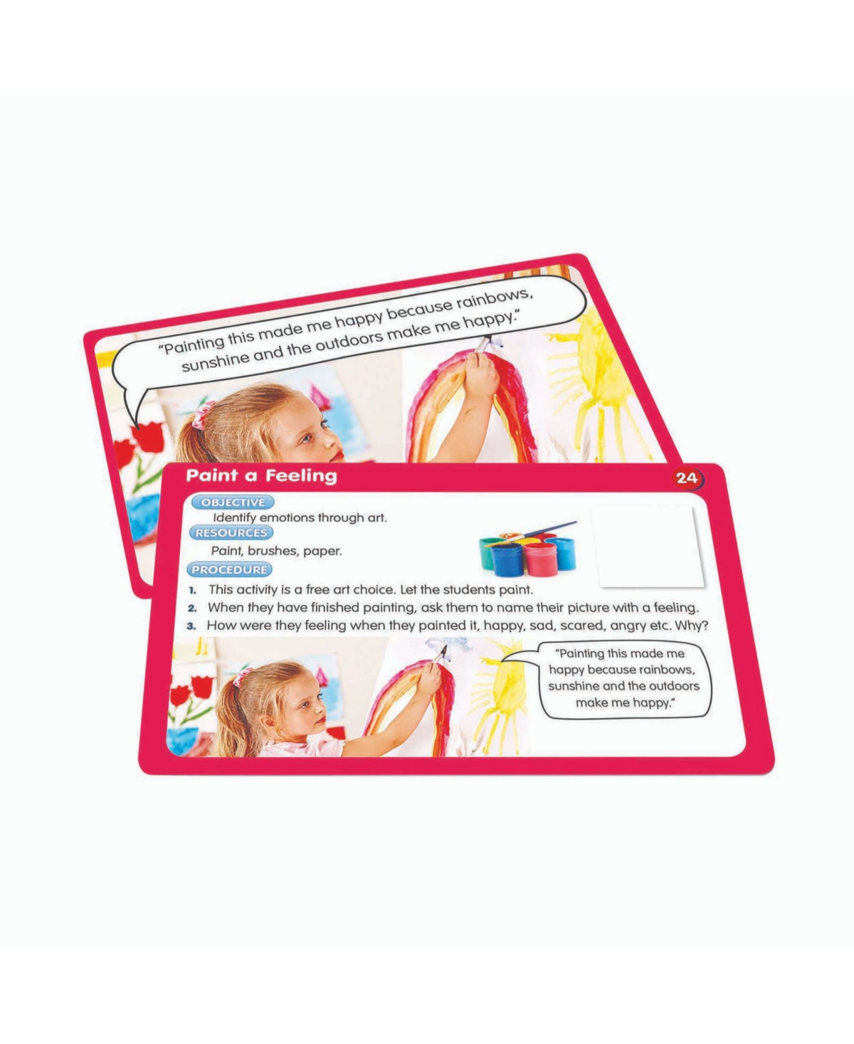 Redbox Junior Learning 50 Emotion Educational Activity Cards In Open Misce