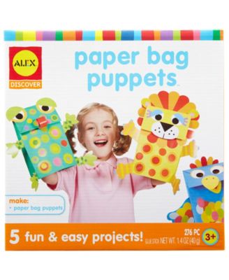 Photo 1 of Alex Discover Paper Bag Puppets Kids Art and Craft Activity