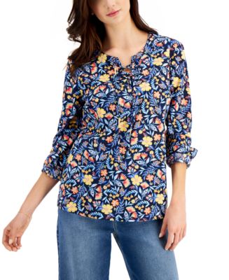 macy's style and co plus size tops