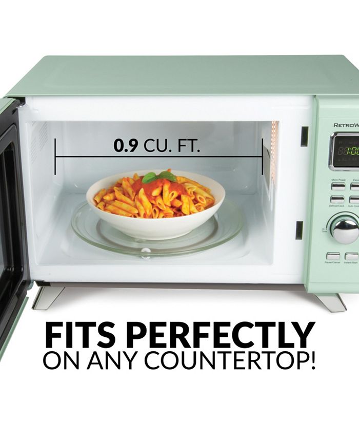 Nostalgia MCMO9FTSG MidCentury Retro Microwave Macy's