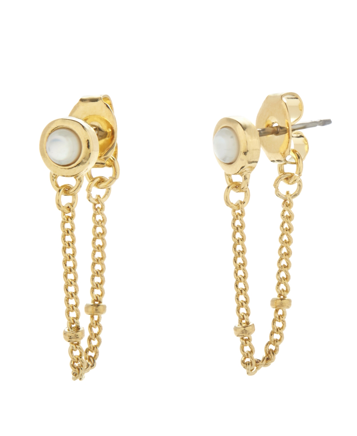 Millie Simulated Pearl Earrings - Gold