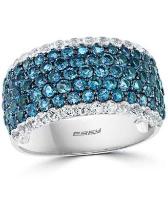 EFFY Collection - Blue & White Topaz Statement Ring (3-1/2 ct. t.w.) in Sterling Silver