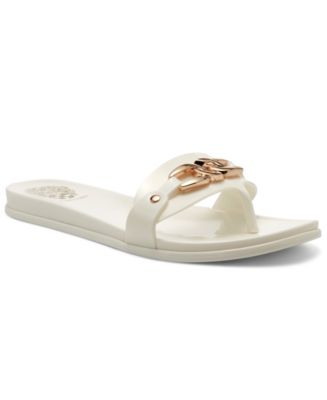Vince Camuto Women's Evolet Chain-Strap Jelly Slide Sandals - Macy's