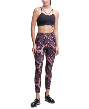 Dkny Sport Printed Logo 7/8 Length Leggings