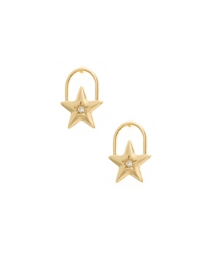 Ettika Star Stud Earrings In Gold Plated