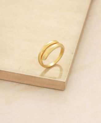 Single Gold Plated Wrap Ring