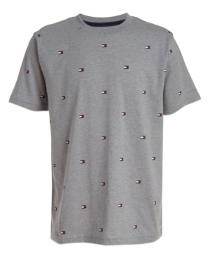 Toddler Boys Small Flag Print Short Sleeve Tee