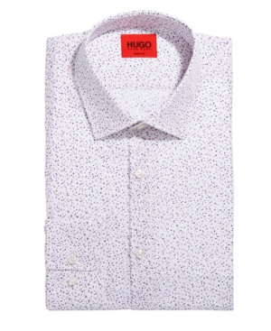 Hugo Hugo Boss Men's Mabel Slim-Fit Pink/Blue Splatter-Print Dress Shirt