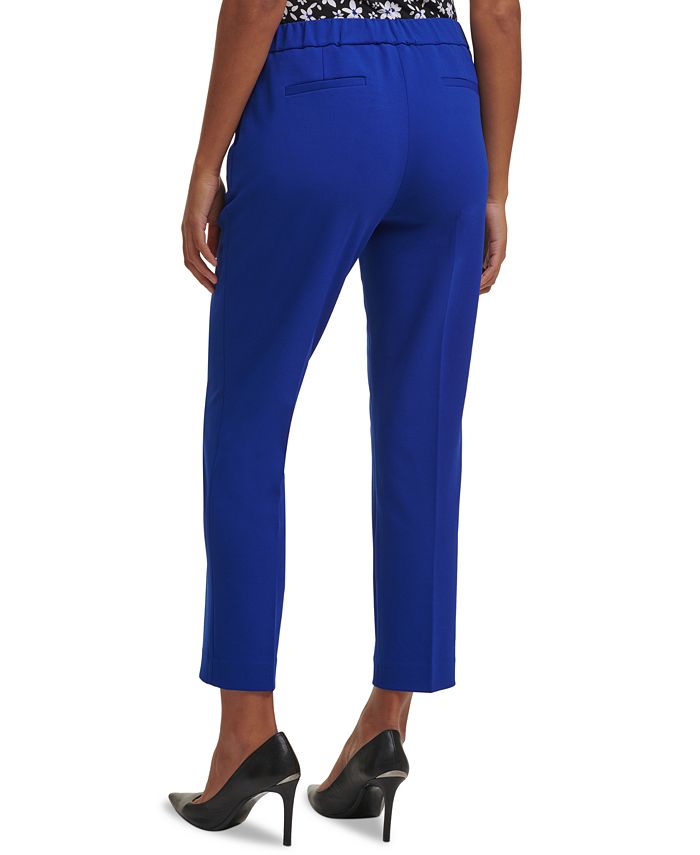 Calvin Klein Side Zip Straight Leg Pants - Macy's