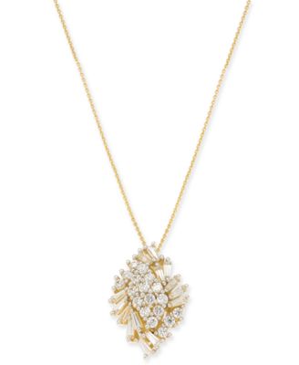 Wrapped in Love Diamond Baguette & Round Diamond Cluster Jewelry