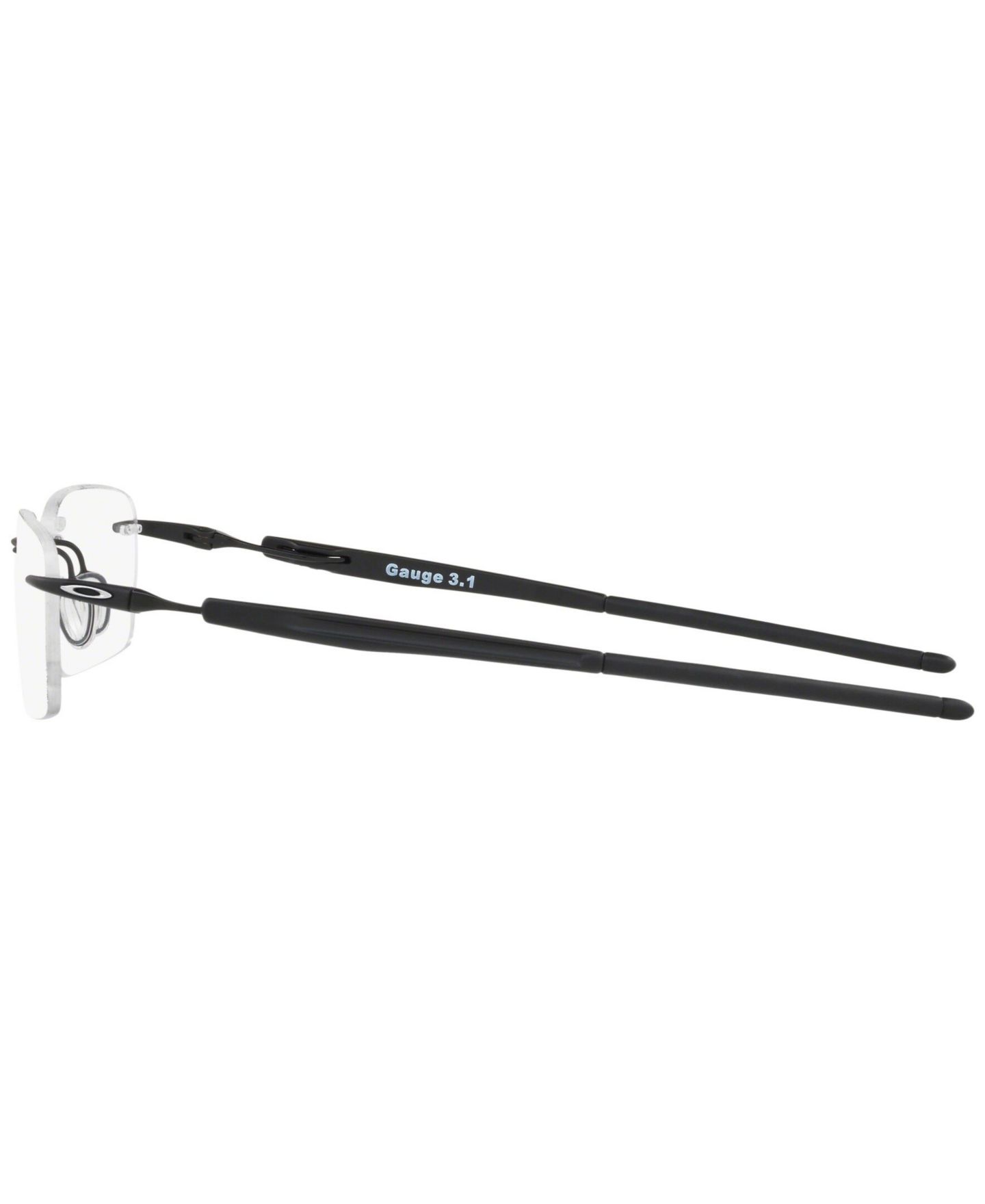 Мужские очки Oakley Man Rectangle Titanium OX5126 Gauge 3.1 Eyeglasses, цвет: Матовый чёрный — фото 2