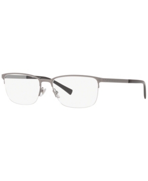 Versace Ve1263 Men's Oval Eyeglasses In Matte Gun