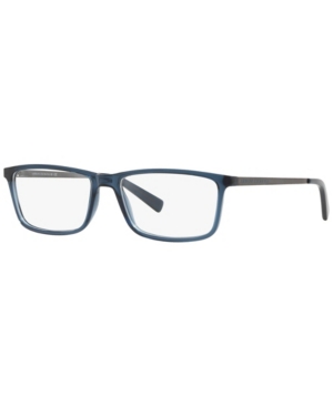 Armani Exchange Ax3027 Men's Rectangle Eyeglasses In Transparen
