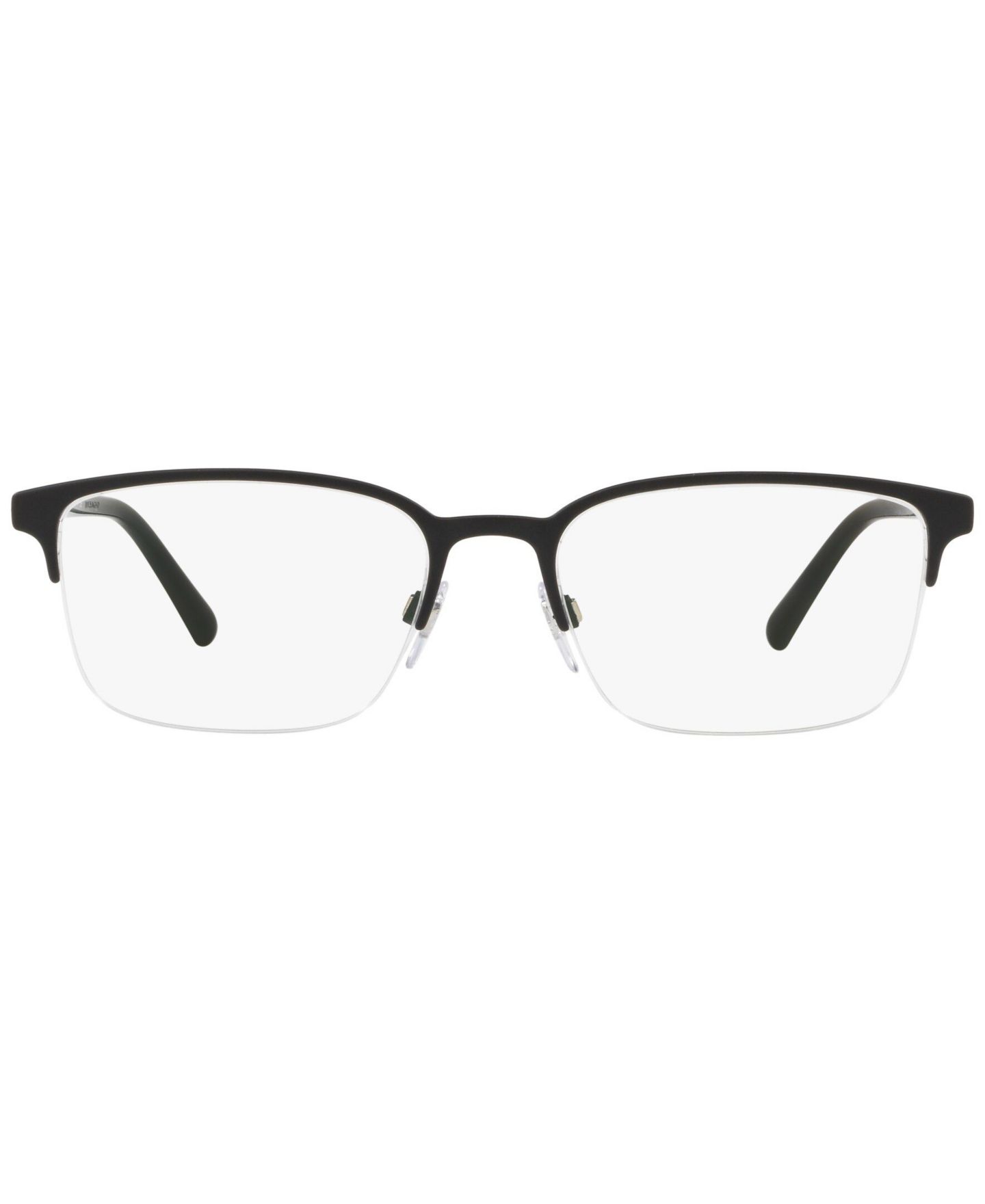 Мужские очки Burberry Man Rectangle Metal BE1323 Eyeglasses, цвет: Чёрный — фото 3