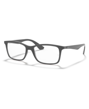 Ray Ban Ray-ban Rx7047 Unisex Square Eyeglasses In Gray