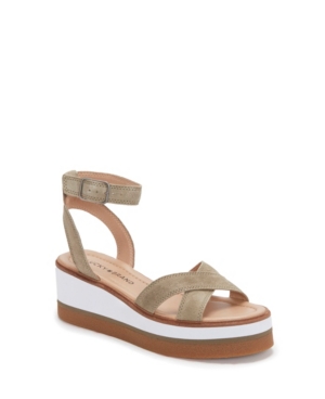 Lucky Brand Women's Tarhi Ankle-Strap Wedge Platform Sandals Women's Shoes