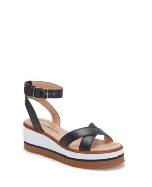 Lucky Brand Women's Tarhi Ankle-Strap Wedge Platform Sandals Women's Shoes