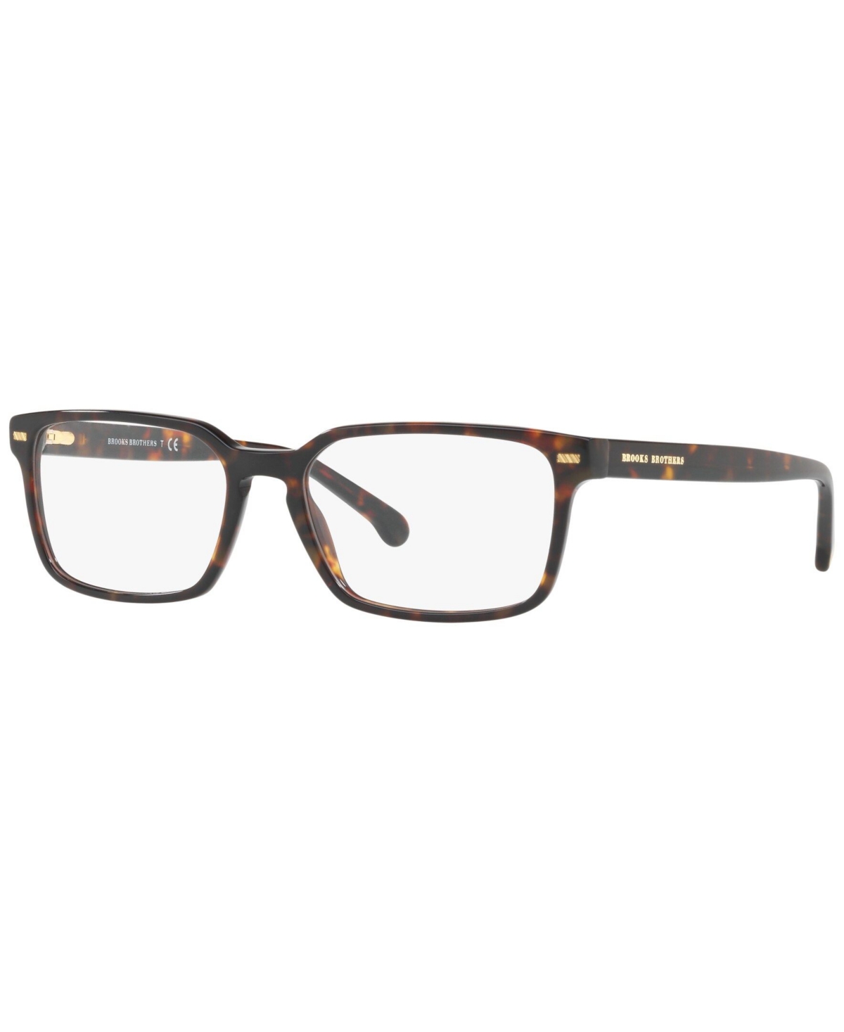 BB2040 Men's Rectangle Eyeglasses - Dark Tort