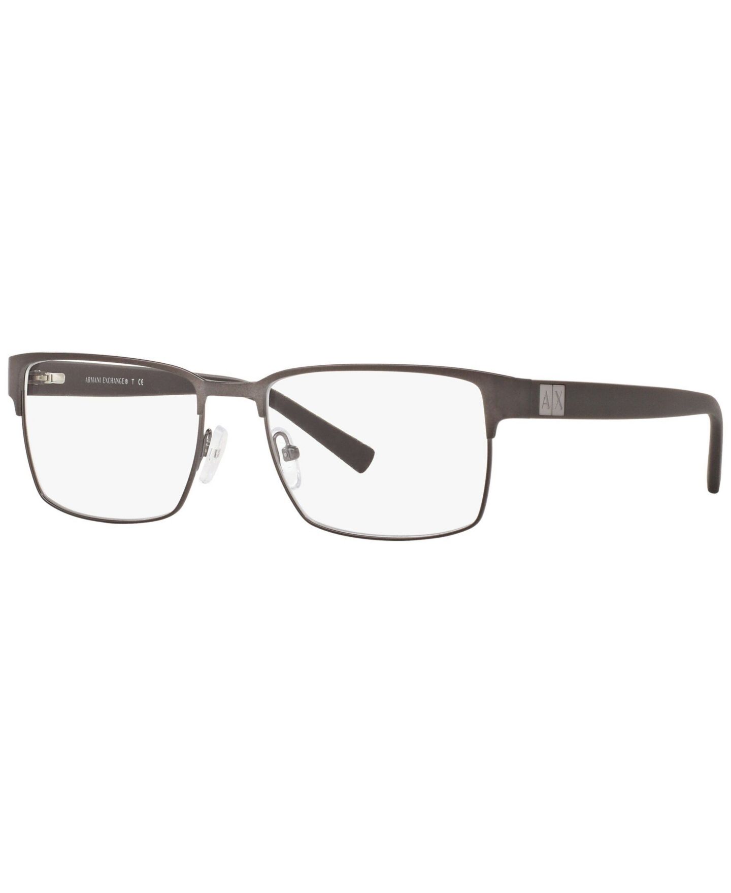 Мужские очки A|X Armani Exchange Man Square Metal AX1019 Eyeglasses, цвет: Dark Gun — фото 1