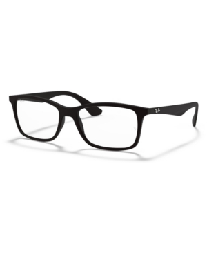 Ray Ban Ray-ban Rx7047 Unisex Square Eyeglasses In Matte Blac