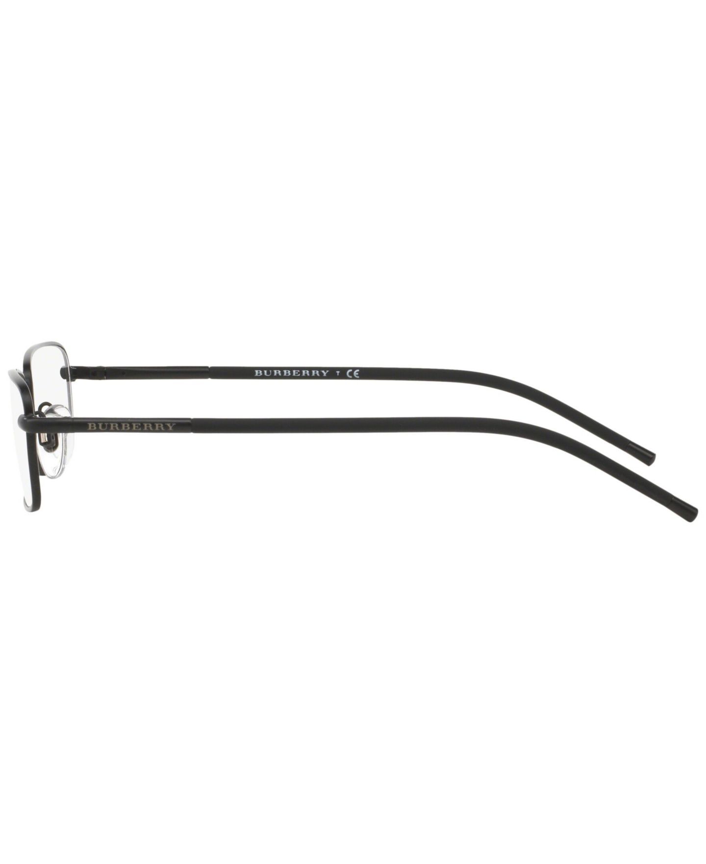 Мужские очки Burberry Man Rectangle Metal BE1268 Eyeglasses, цвет: Matte Blac — фото 2