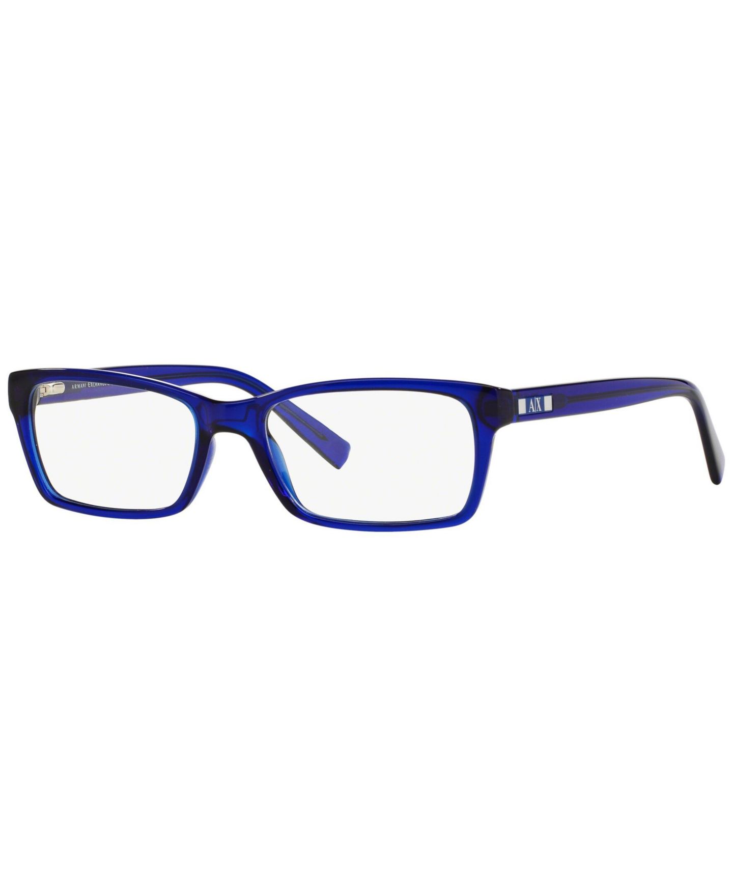 Мужские очки A|X Armani Exchange Armani Exchange Man Rectangle Plastic AX3007 Eyeglasses, цвет: Тёмный синий — фото 1